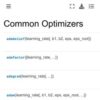 Common Optimizers — Optax documentation